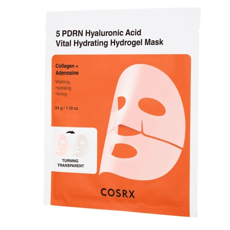 COSRX - 5 PDRN Hyaluronic Acid Vital Hydrating Hydrogel Mask - Sada hydratačných hydrogélových masiek - 34g x 3ks
