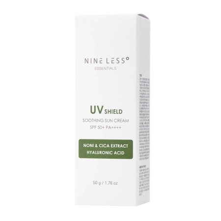 Nine Less - Essentials UV Shield Soothing Sun Cream SPF 50+/PA++++ - Hydratačný opaľovací krém s SPF50 - 50 g