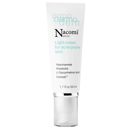 Nacomi - Dermo - Light Cream for Acne-Prone Skin - Ľahký krém pre aknóznu pleť - 50 ml
