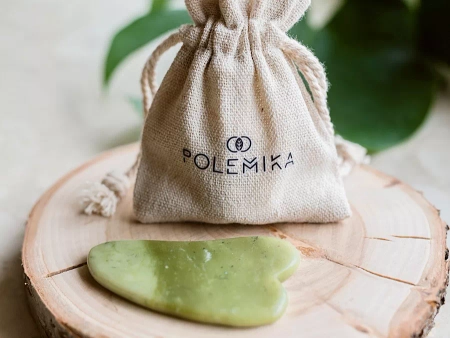 Polemika - Jadeitová dostička Gua Sha na masáž tváre a krku