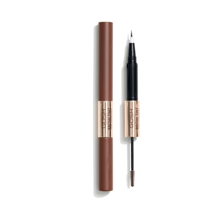 GOSH - Brow Tint - Dlhotrvajúci tint a gél na obočie 2v1 - 002 Dark Brown - 2,9g