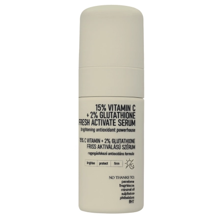 Nerds. - 15% Vitamin C + 2% Glutathione Fresh Active Serum - Aktívne sérum s vitamínom C a glutatiónom - 30ml