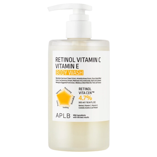 APLB - Retinol Vitamin C Vitamin E Body Wash - Vyhladzujúci a spevňujúci sprchový gél s retinolom a vitamínmi C a E - 300ml