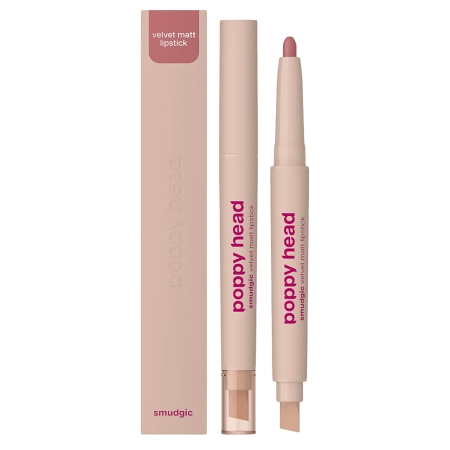 Poppy Head - Smudgic Velvet Matt Lipstick - Matný rúž na pery v tyčinke - 06 Charm Whisper - 0,85g