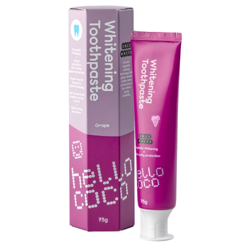 hello coco - Enzi White - Whitening Toothpaste - Bieliaca pasta na zuby - Grape - 75g