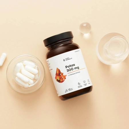 Aura Herbals - Citrát draselný - Draslík 300 mg - Kapsuly - 60 ks