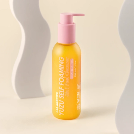 LalaRecipe - Yuzu Self Foaming 3in1 Cleanser - Čistiaca pena na tvár s extraktom z yuzu - 200 ml