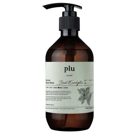 plu - Aroma Body Wash - Sprchový gél - Basil Eucalyptus - 500g