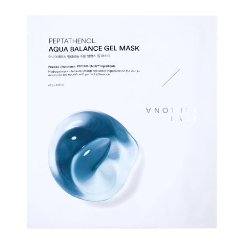 ANOTHER FACE - Peptathenol Aqua Balance Gel Mask - Sada hydrogélových masiek s peptidmi a panthenolom - 4ks/35g