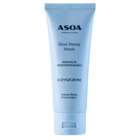 Asoa - Čistiaca a regulačná maska na tvár - Blue Detox Mask - 75ml