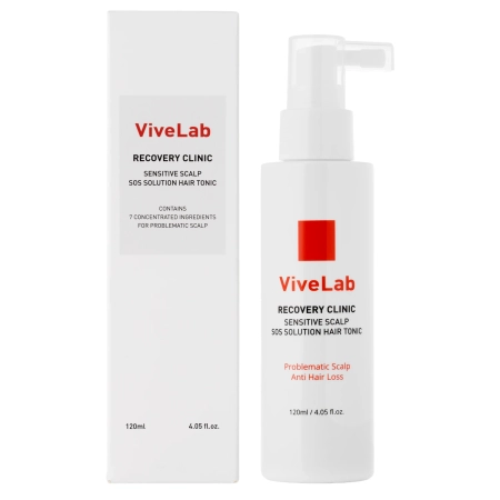ViveLab - Recovery Clinic Sensitive Scalp SOS Solution Hair Tonic - Regeneračno-upokojujúce tonikum na pokožku hlavy - 120ml