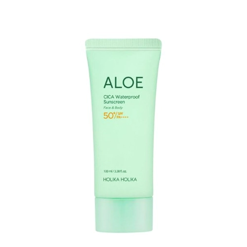 Holika Holika - Aloe Cica Waterproof Sunscreen SPF50+/PA++++ - Upokojujúci krém s opaľovacím filtrom - 100ml