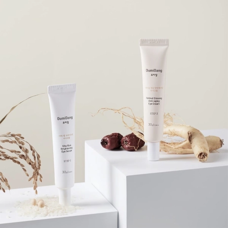 DumiDang - Rice & Ginseng Duo Eye Care Set - Sada produktov na očné okolie - 2x30g