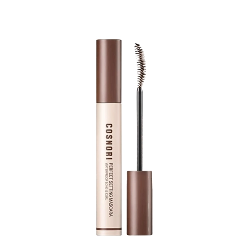Cosnori - Perfect Setting Mascara Waterproof Long & Curl - Predlžujúca a zahusťujúca maskara na riasy - Vodeodolná - 02 Cozy Brown - 7ml