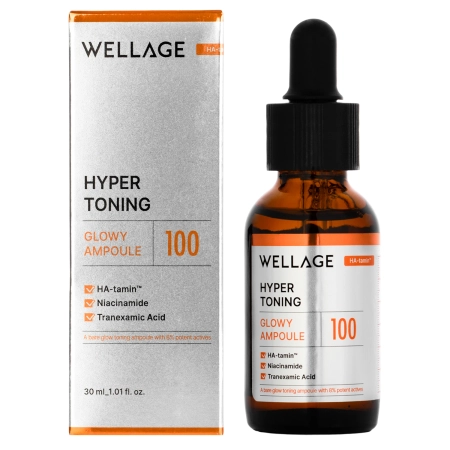 WELLAGE - Hyper Toning Glowy Ampoule - Rozjasňujúco-tonizujúce sérum na tvár - 30ml