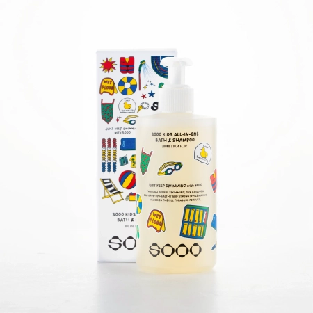 SOOO - Swim Kids All-in-One Bath & Shampoo - Detský šampón a sprchovací gél 2v1 - 300ml