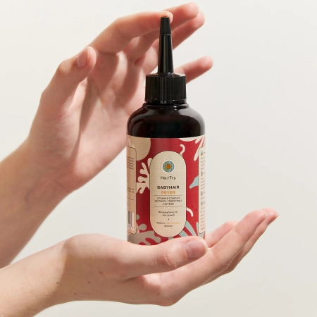 HairTry - Babyhair Fever - Rozohrievajúce tonikum pre rast vlasov - 200ml