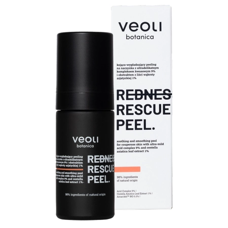 Veoli Botanica - Redness Rescue Peel - Upokojujúco - vyhladzujúci peeling na rozšírené cievky - 30ml