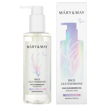 Mary&May - Rice Glutathione LHA Cleansing Oil - Čistiaci olej na pleť - 200ml