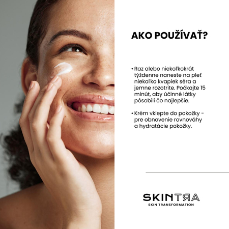 SkinTra - Sada produktov Smooth Operator - Pleťový krém s probiotikami 50 ml + Sérum s kyselinou mliečnou 30 ml