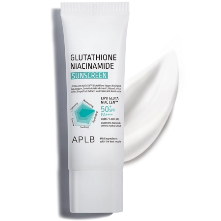 APLB - Glutathione Niacinamide Sunscreen SPF50+ PA++++ - Rozjasňujúci krém na tvár s SPF filtrom - 40 ml