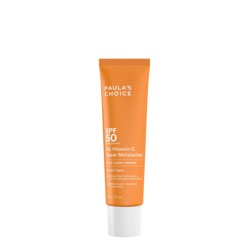 Paula's Choice - 5% Vitamin C Sheer Moisturizer SPF50 - Hydratačný SPF krém na opaľovanie s vitamínom C - 60 ml