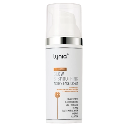Lynia - Aktívny rozjasňujúco-vyhladzujúci krém s AHA a PHA kyselinami 5% - 50 ml