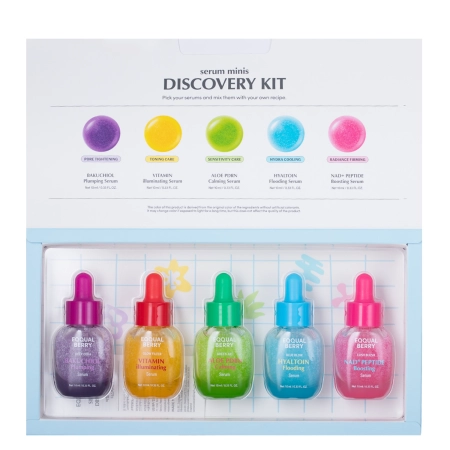 EQQUALBERRY - Serum Minis Discovery Kit - Sada 5 sér v mini balení - 5 x 10ml