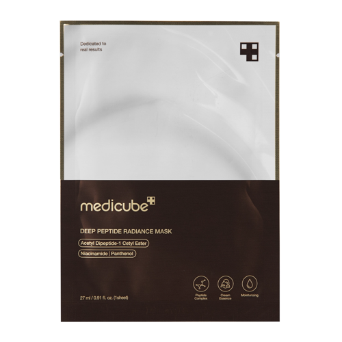 Medicube - Deep Peptide Mask - Rozjasňujúca plátienková maska na tvár s peptidmi - 1ks/27ml