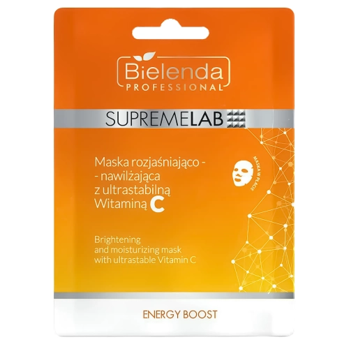 Bielenda Professional - Supremelab - Energy Boost - Rozjasňujúco-hydratačná maska s ultrastabilným vitamínom C - 1ks