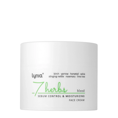 Lynia - 7 Herbs - Sebum Control, Moisturizing - Hydratačný krém regulujúci kožný maz - 50 ml
