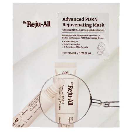 Dr. Reju-All - Advanced PDRN Rejuvenating Mask - Regeneračno-spevňujúca plátienková maska - 4ks/36ml