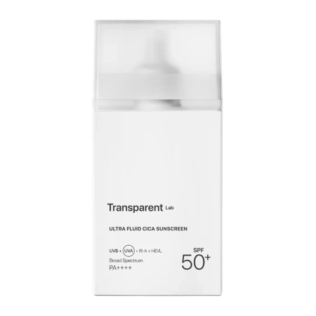 Transparent Lab - Ultra Fluid Cica Sunscreen - Krém s SPF50+ so zmiešanými filtrami - 100ml