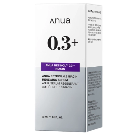 Anua - Nano Retinol 0,3% + Niacin Renewing Serum - Vyhladzujúce a rozjasňujúce sérum s retinolom - 30ml