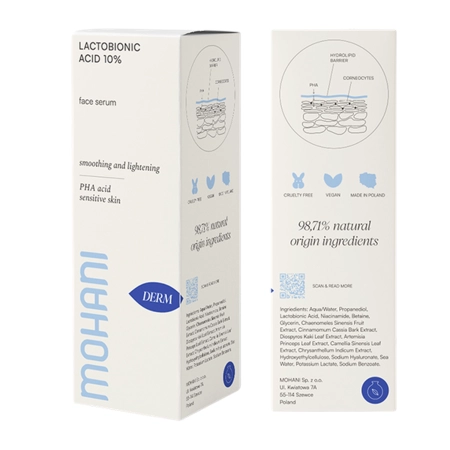 Mohani - Rozjasňujúce sérum s 10% kyselinou laktobiónovou - 30 ml