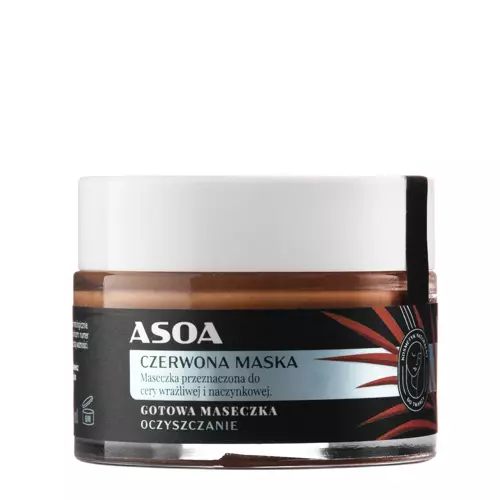Asoa - Pleťová maska - červený íl - 50ml