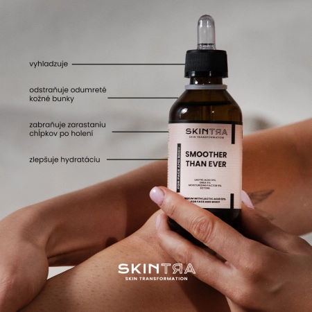 SkinTra - Smoother Than Ever - Sérum s 12% kyselinou mliečnou na telo a tvár - 100ml
