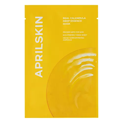 Aprilskin - Real Calendula Deep Essence Mask - Plátienková maska s esenciou z nechtíka - 20g
