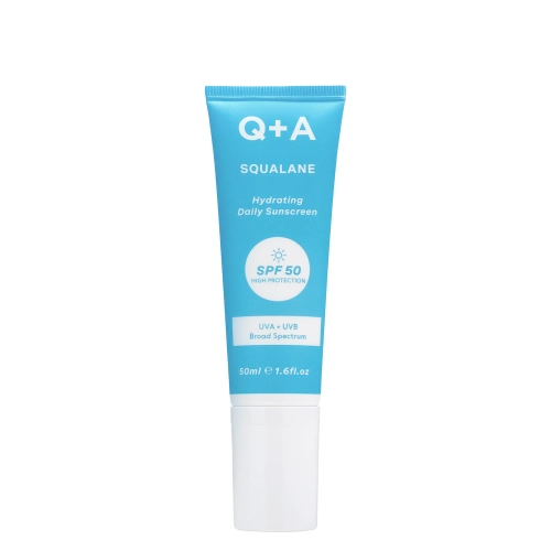Q+A - Squalane SPF50 Hydrating Facial Sunscreen - Hydratačný krém na tvár so skvalánom a SPF50 - 50ml