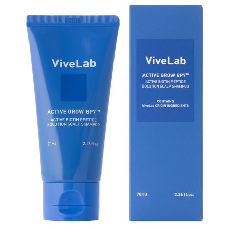 ViveLab - Active Biotin Peptide Solution Scalp Shampoo - Posilňujúci šampón na pokožku hlavy - 70ml