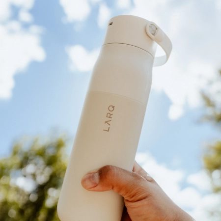 LARQ - Bottle PureVis 2 - Inteligentná, samočistiaca filtračná fľaša s UV-C svetlom - Granite White - 680ml