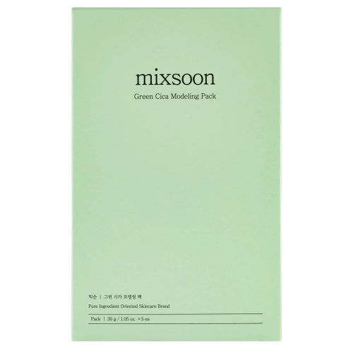 Mixsoon - Green Cica Modeling Pack - Upokojujúca alginátová maska s pupočníkom ázijským - 5ks (30g)
