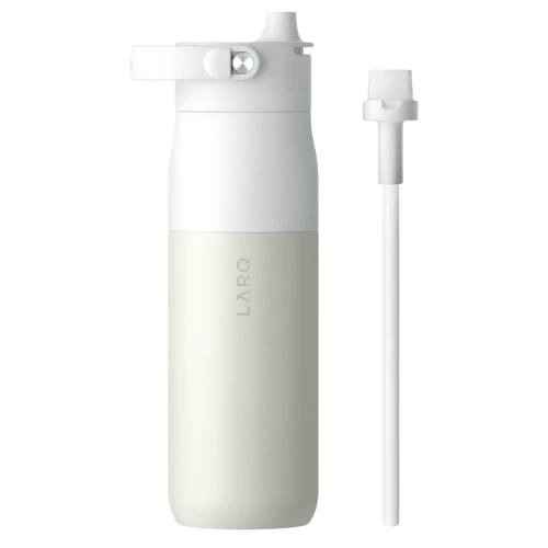 LARQ - Bottle Swig Top - Termická fľaša so slamkou - Granite White - 680ml