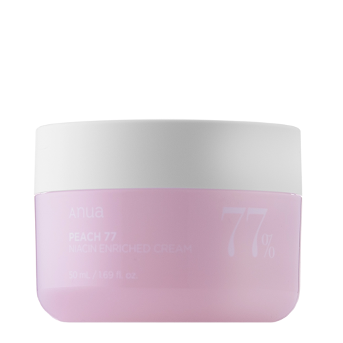 Anua - Peach 77% Niacin Enriched Cream - Hydratačný krém na tvár so 77% extraktom z broskyne - 50ml
