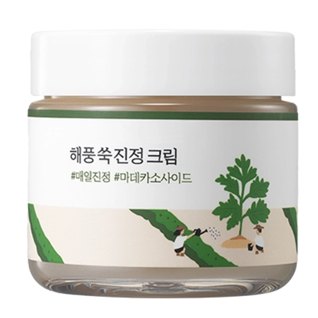 Round Lab - Mugwort Calming Cream - Výživný krém na pleť s pupočníkom ázijským - 80ml