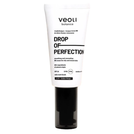 Veoli Botanica - Drop Of Perfection - 3,0 W - Golden Beige - Vyhladzujúci a krycí BB krém - 30 ml