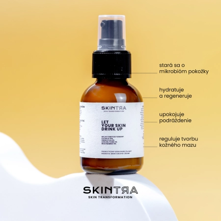 SkinTra - Let Your Skin Drink Up - Prebiotický hydratačný krém - Fľaštička - 50ml