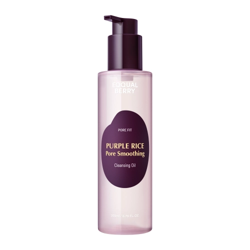 EQQUALBERRY - Purple Rice Pore Smoothing Cleansing Oil - Odličovací olej pre problematickú a mastnú pleť - 200 ml