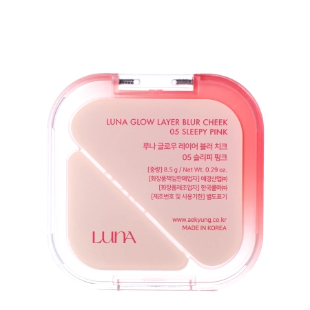 LUNA - Glow Layer Blur Cheek - 05 Sleepy Pink - Duo púdrovej a krémovej lícenky - 8,5 g