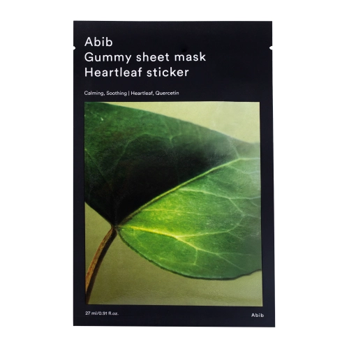 Abib - Gummy Sheet Mask Heartleaf Sticker - Hydratačná plátienková maska - 27ml